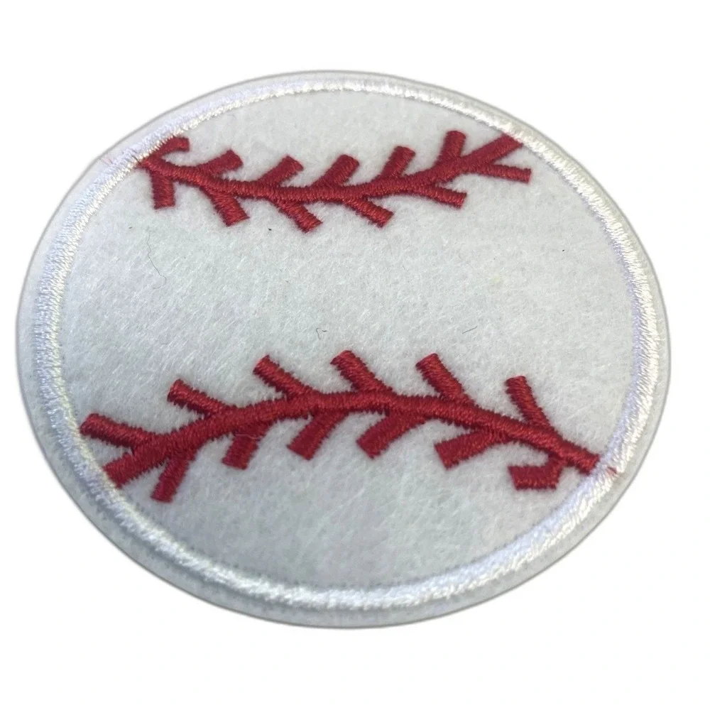 Unbranded Baseball Iron On‎ Patches Unisex OS White New 11pc Embroidered Round - Picture 2 of 4